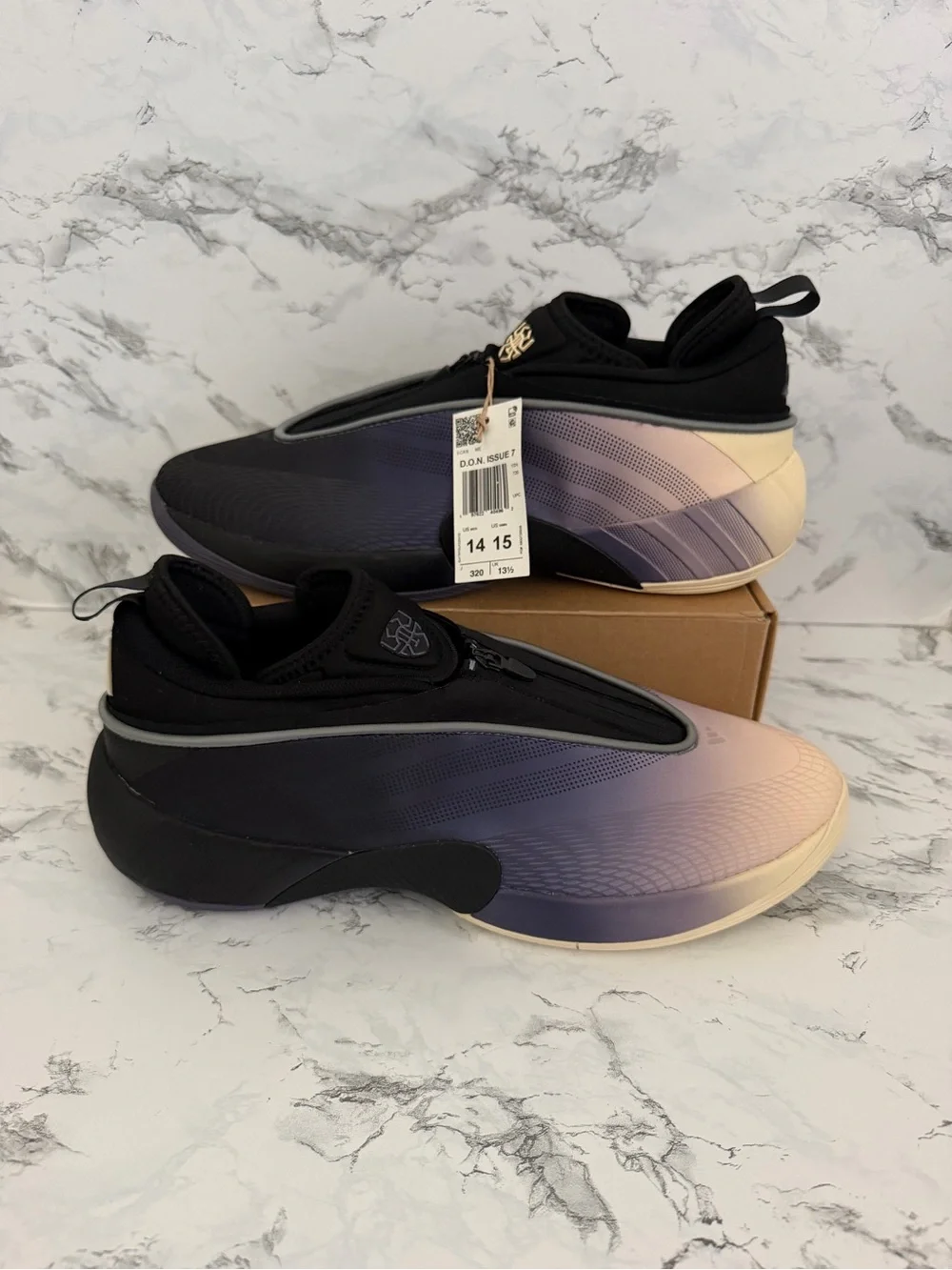 Adidas D.O.N. Issue 7 Pulse Preloved Violet Basketball Shoes JR9503 Men Size 14